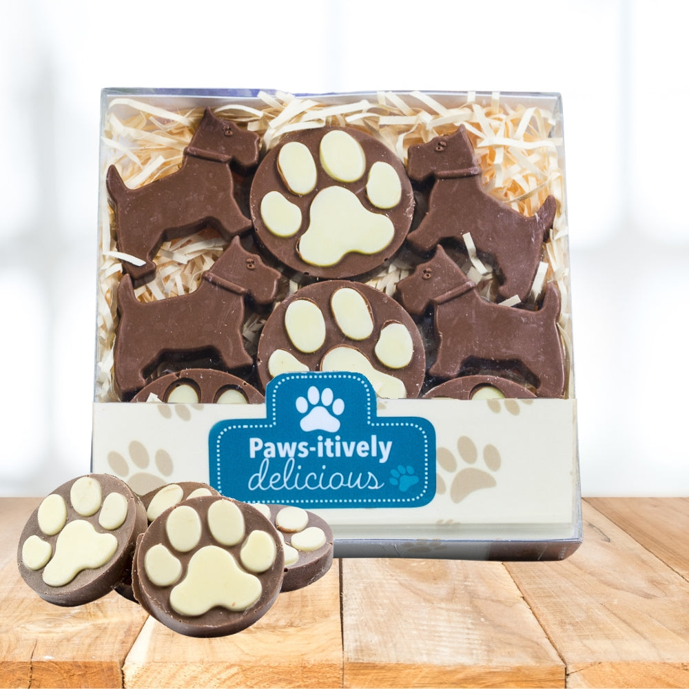 Belgian Chocolate Dogs & Paws Gift