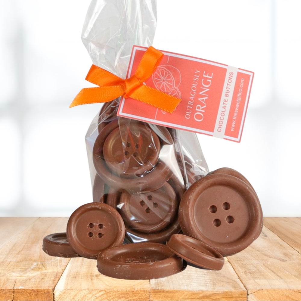 Outrageously Orange Chocolate Buttons