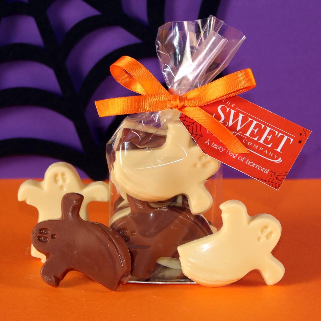 Milk & White Chocolate Spooky Ghosts