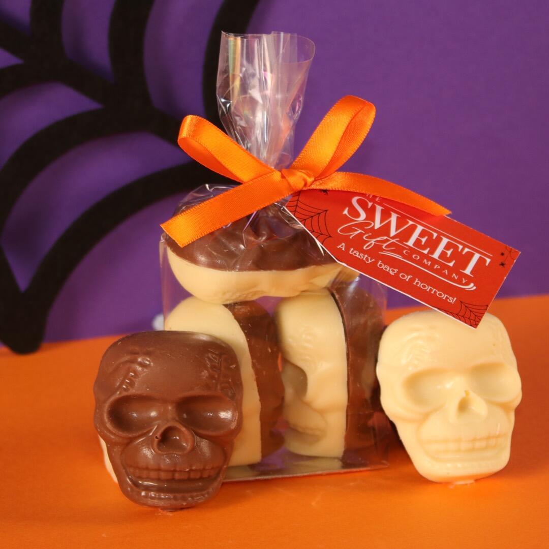 Milk & White Chocolate Skulls