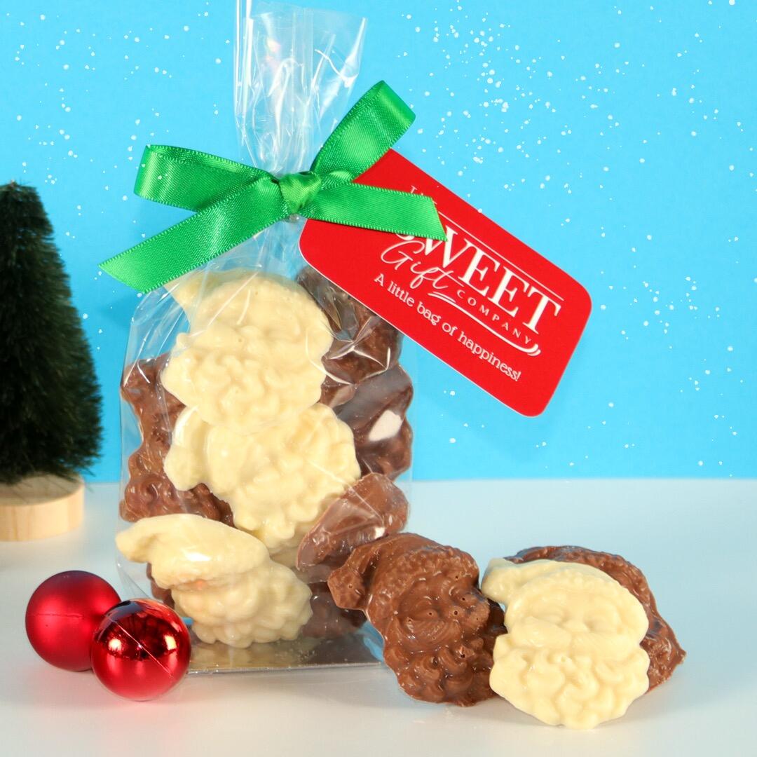 Milk & White Chocolate Santas