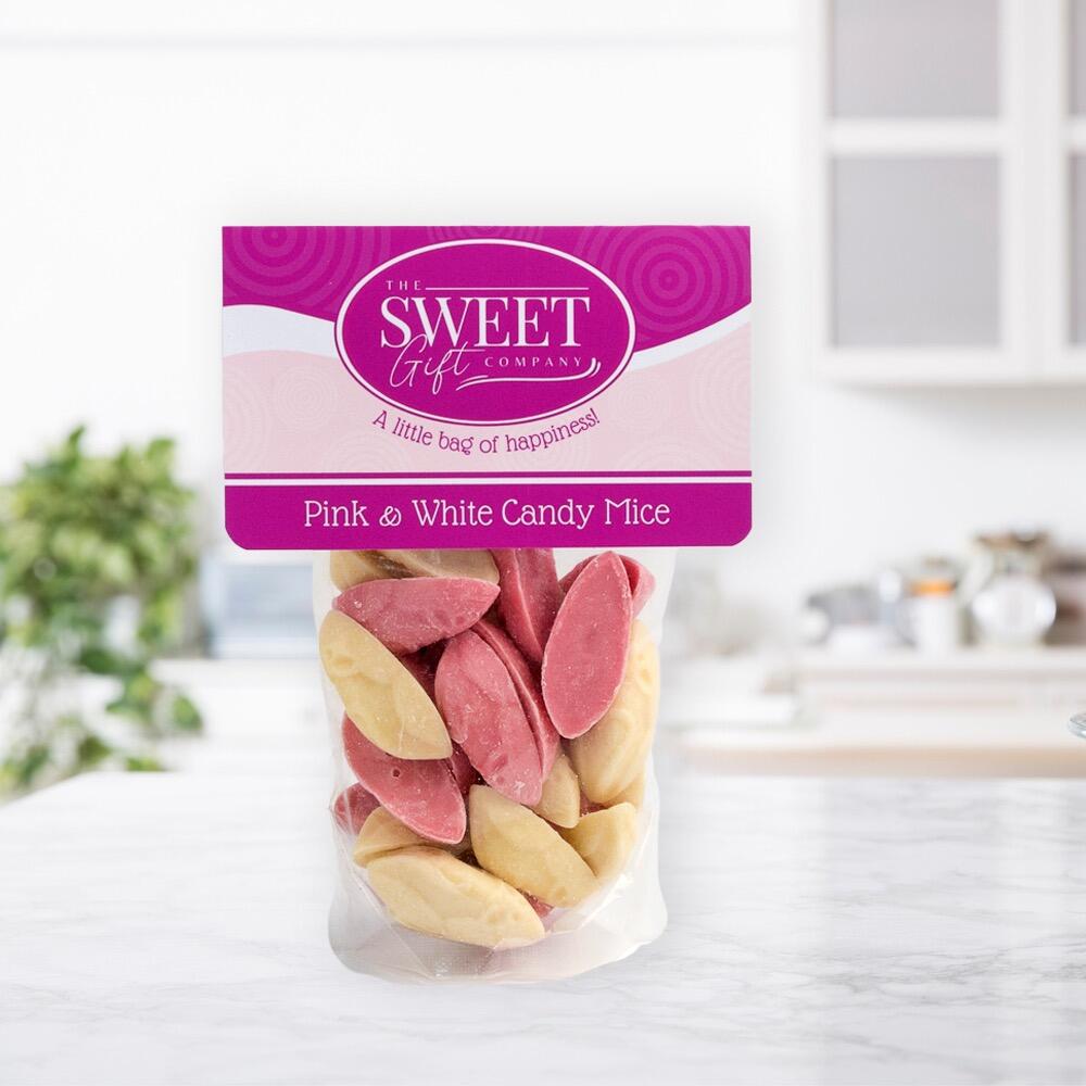 Pink & White Candy Mice